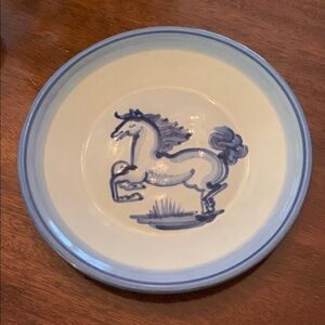 MA Hadley Pottery 9 inch Horse Plate